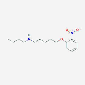molecular formula C15H24N2O3 B5112312 N-butyl-5-(2-nitrophenoxy)-1-pentanamine 
