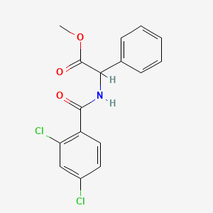 molecular formula C16H13Cl2NO3 B5112328 methyl [(2,4-dichlorobenzoyl)amino](phenyl)acetate 