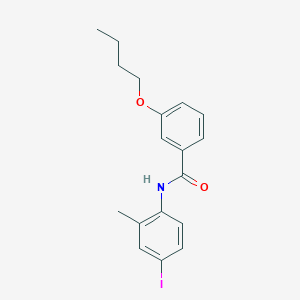 molecular formula C18H20INO2 B5112358 3-butoxy-N-(4-iodo-2-methylphenyl)benzamide 