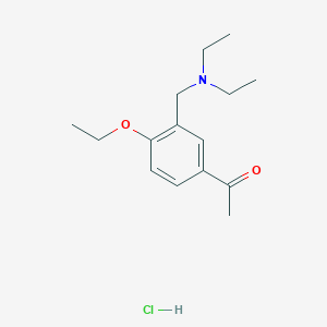 molecular formula C15H24ClNO2 B5112427 1-{3-[(diethylamino)methyl]-4-ethoxyphenyl}ethanone hydrochloride 