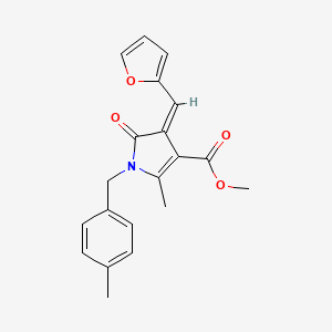 molecular formula C20H19NO4 B5112470 methyl 4-(2-furylmethylene)-2-methyl-1-(4-methylbenzyl)-5-oxo-4,5-dihydro-1H-pyrrole-3-carboxylate 
