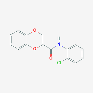 molecular formula C15H12ClNO3 B5112599 N-(2-chlorophenyl)-2,3-dihydro-1,4-benzodioxine-2-carboxamide 