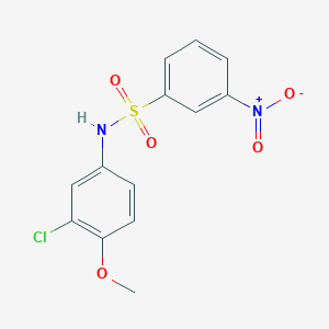 molecular formula C13H11ClN2O5S B5112653 N-(3-chloro-4-methoxyphenyl)-3-nitrobenzenesulfonamide 