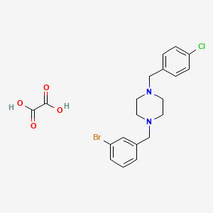 molecular formula C20H22BrClN2O4 B5112684 1-(3-bromobenzyl)-4-(4-chlorobenzyl)piperazine oxalate 