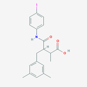 molecular formula C20H22INO3 B5112686 3-(3,5-dimethylbenzyl)-4-[(4-iodophenyl)amino]-2-methyl-4-oxobutanoic acid 