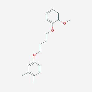 molecular formula C19H24O3 B5112708 4-[4-(2-methoxyphenoxy)butoxy]-1,2-dimethylbenzene 