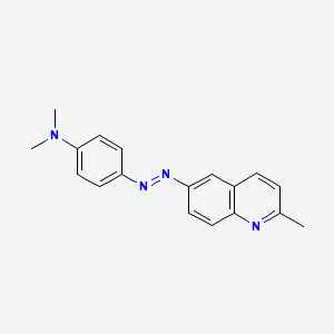 molecular formula C18H18N4 B5112718 N,N-dimethyl-4-[(2-methyl-6-quinolinyl)diazenyl]aniline 