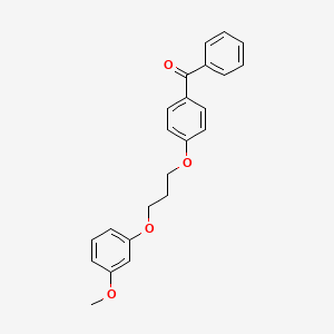 molecular formula C23H22O4 B5112738 {4-[3-(3-methoxyphenoxy)propoxy]phenyl}(phenyl)methanone 