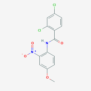 molecular formula C14H10Cl2N2O4 B5112766 2,4-二氯-N-(4-甲氧基-2-硝基苯基)苯甲酰胺 