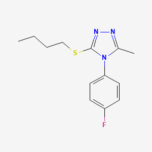 molecular formula C13H16FN3S B5112810 3-(butylthio)-4-(4-fluorophenyl)-5-methyl-4H-1,2,4-triazole 