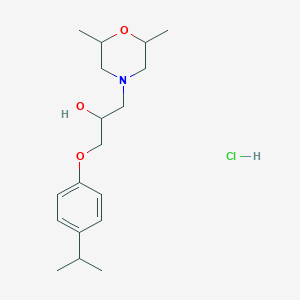 1-(2,6-dimethyl-4-morpholinyl)-3-(4-isopropylphenoxy)-2-propanol hydrochloride