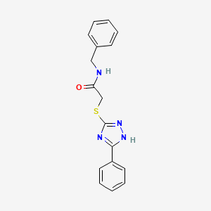 molecular formula C17H16N4OS B5112854 N-benzyl-2-[(5-phenyl-4H-1,2,4-triazol-3-yl)thio]acetamide 