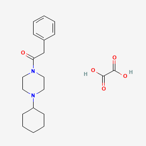 molecular formula C20H28N2O5 B5112861 1-cyclohexyl-4-(phenylacetyl)piperazine oxalate 