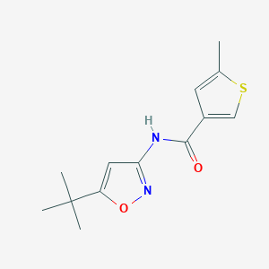 molecular formula C13H16N2O2S B5112878 N-(5-tert-butyl-3-isoxazolyl)-5-methyl-3-thiophenecarboxamide 