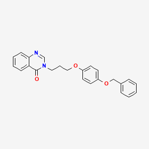 molecular formula C24H22N2O3 B5112892 3-{3-[4-(benzyloxy)phenoxy]propyl}-4(3H)-quinazolinone 