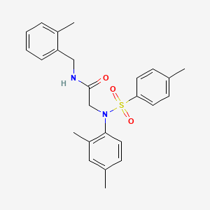 molecular formula C25H28N2O3S B5112910 N~2~-(2,4-dimethylphenyl)-N~1~-(2-methylbenzyl)-N~2~-[(4-methylphenyl)sulfonyl]glycinamide 