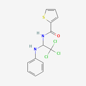 molecular formula C13H11Cl3N2OS B5112914 N-(1-anilino-2,2,2-trichloroethyl)-2-thiophenecarboxamide 