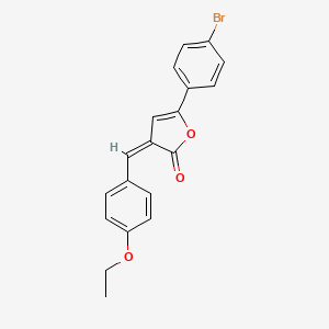 molecular formula C19H15BrO3 B5112937 5-(4-bromophenyl)-3-(4-ethoxybenzylidene)-2(3H)-furanone 