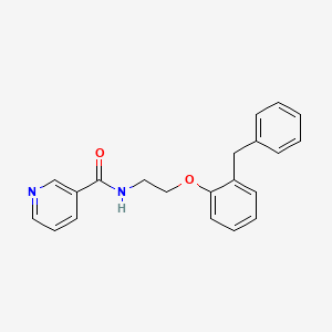 molecular formula C21H20N2O2 B5112949 N-[2-(2-benzylphenoxy)ethyl]nicotinamide 