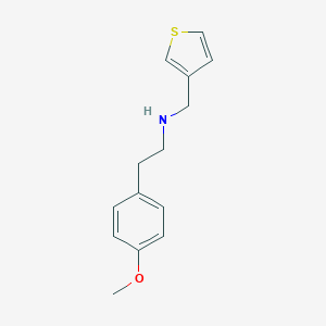 B511295 2-(4-methoxyphenyl)-N-(thiophen-3-ylmethyl)ethanamine CAS No. 899023-80-4