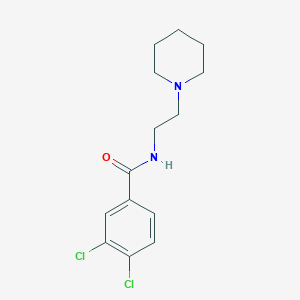 3,4-dichloro-N-[2-(1-piperidinyl)ethyl]benzamide