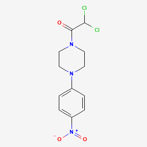 molecular formula C12H13Cl2N3O3 B5112971 1-(dichloroacetyl)-4-(4-nitrophenyl)piperazine CAS No. 77367-94-3