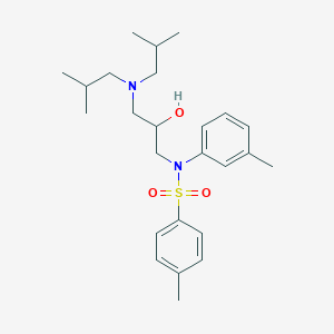 molecular formula C25H38N2O3S B5113046 N-[3-(diisobutylamino)-2-hydroxypropyl]-4-methyl-N-(3-methylphenyl)benzenesulfonamide 