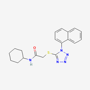 N-cyclohexyl-2-{[1-(1-naphthyl)-1H-tetrazol-5-yl]thio}acetamide
