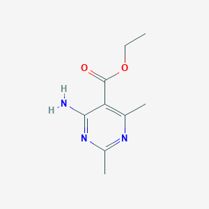 molecular formula C9H13N3O2 B5113099 ethyl 4-amino-2,6-dimethyl-5-pyrimidinecarboxylate 