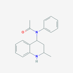 N-(2-methyl-1,2,3,4-tetrahydro-4-quinolinyl)-N-phenylacetamide