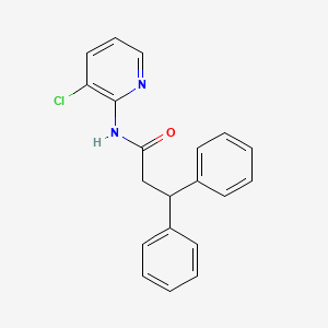 molecular formula C20H17ClN2O B5113132 N-(3-chloro-2-pyridinyl)-3,3-diphenylpropanamide 