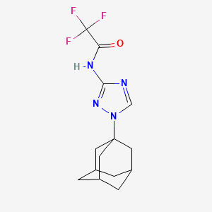 molecular formula C14H17F3N4O B5113148 N-[1-(1-adamantyl)-1H-1,2,4-triazol-3-yl]-2,2,2-trifluoroacetamide 