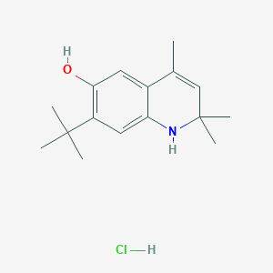 7-tert-butyl-2,2,4-trimethyl-1,2-dihydro-6-quinolinol hydrochloride