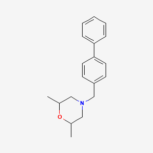 molecular formula C19H23NO B5113182 4-(4-biphenylylmethyl)-2,6-dimethylmorpholine 