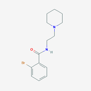 molecular formula C14H19BrN2O B5113188 2-bromo-N-[2-(1-piperidinyl)ethyl]benzamide 