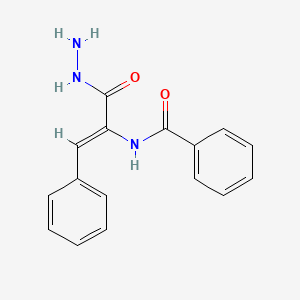 molecular formula C16H15N3O2 B5113191 N-[1-(hydrazinocarbonyl)-2-phenylvinyl]benzamide 