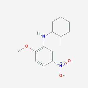 molecular formula C14H20N2O3 B5113201 (2-methoxy-5-nitrophenyl)(2-methylcyclohexyl)amine 