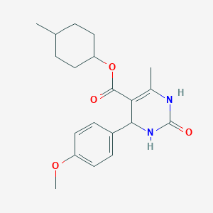 molecular formula C20H26N2O4 B5113214 4-methylcyclohexyl 4-(4-methoxyphenyl)-6-methyl-2-oxo-1,2,3,4-tetrahydro-5-pyrimidinecarboxylate 