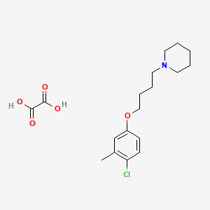 molecular formula C18H26ClNO5 B5113240 1-[4-(4-chloro-3-methylphenoxy)butyl]piperidine oxalate 