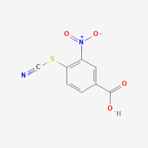 molecular formula C8H4N2O4S B511330 4-(氰基硫代)-3-硝基苯甲酸 CAS No. 6083-79-0