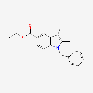 molecular formula C20H21NO2 B5113332 ethyl 1-benzyl-2,3-dimethyl-1H-indole-5-carboxylate 