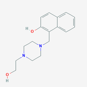 molecular formula C17H22N2O2 B5113340 1-{[4-(2-hydroxyethyl)-1-piperazinyl]methyl}-2-naphthol 