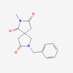 molecular formula C15H16N2O3 B5113397 7-benzyl-2-methyl-2,7-diazaspiro[4.4]nonane-1,3,8-trione 