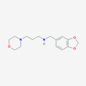 molecular formula C15H22N2O3 B511341 Benzo[1,3]dioxol-5-ylmethyl-(3-morpholin-4-yl-propyl)-amine CAS No. 774553-47-8