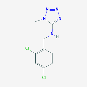 B511344 N-[(2,4-dichlorophenyl)methyl]-1-methyltetrazol-5-amine CAS No. 878713-84-9