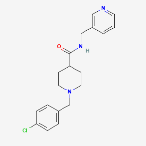 molecular formula C19H22ClN3O B5113450 1-(4-chlorobenzyl)-N-(3-pyridinylmethyl)-4-piperidinecarboxamide 