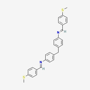 molecular formula C29H26N2S2 B5113457 4,4'-methylenebis{N-[4-(methylthio)benzylidene]aniline} 