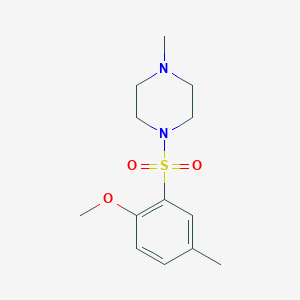 molecular formula C13H20N2O3S B511347 1-(2-Methoxy-5-methylphenyl)sulfonyl-4-methylpiperazine CAS No. 325991-91-1