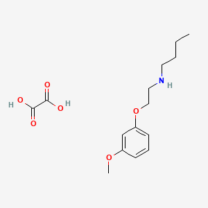 molecular formula C15H23NO6 B5113479 N-[2-(3-methoxyphenoxy)ethyl]-1-butanamine oxalate 