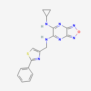 N-cyclopropyl-N'-[(2-phenyl-1,3-thiazol-4-yl)methyl][1,2,5]oxadiazolo[3,4-b]pyrazine-5,6-diamine